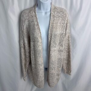 Maurices Cream Knit Cardigan Size X-Large
